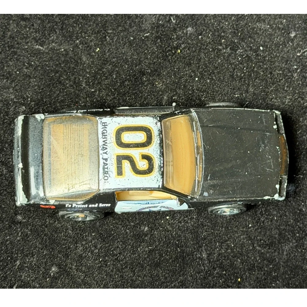 Hot Wheels 1983 Chevy Camaro IROC-Z: Highway Patrol, Black White, 02 Diecast Car